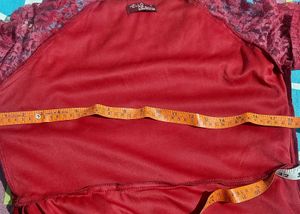 Hello Design Maroon Dress ( S)