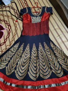 Beautiful embroidered anarkali set