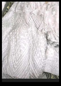 Stunning Silver Lehenga Choli