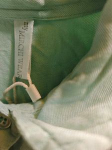 Chic Mint Green Shirt Dress