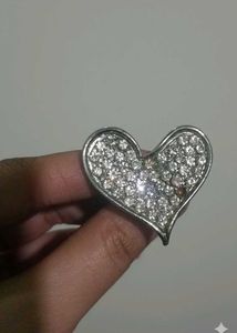Sparkly Heart Ring