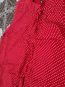Chic Red Polka Dot Dress