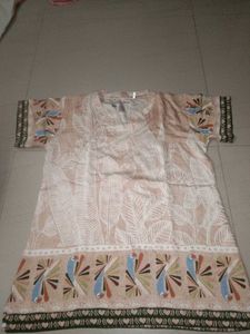 Tropical Print Tunic Top