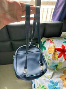 Cute Bunny Face Navy Blue Crossbody Bag