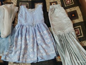 Light Blue Embroidered Kurta Set