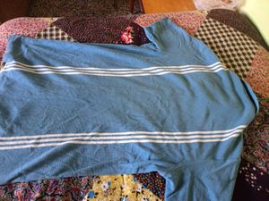 Blue Striped Polo T-Shirt