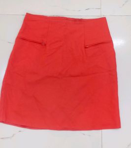 Coral Mini Skirt