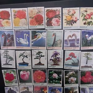 30 big , Vintage ANGOLA Postage Stamps