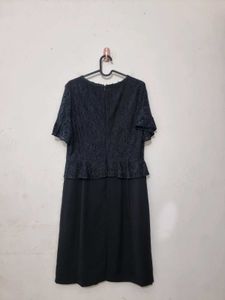 Lace Peplum Dress (Imported)