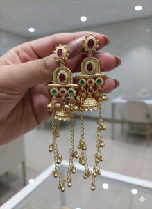 Elegant Gold Dangle Earrings