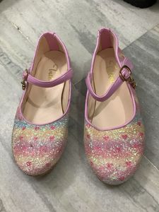 Sparkly Heart Ballet Flats