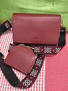 Chic Red Leather Wallet