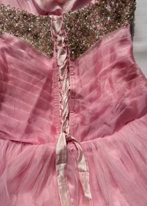 Sparkling Pink Tulle Ball Gown