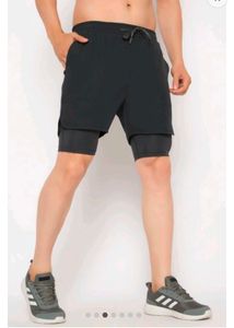 John Players Black Gym Shorts