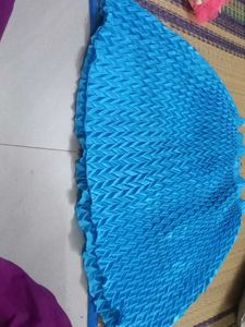 Beautiful Blue Pleated Skirt