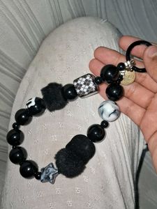 Chunky Beaded Keychain