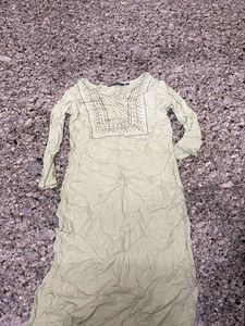Light Green Embroidered Kurta