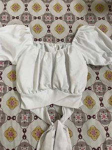 Trendy White Crop Top – Stylish & Versatile