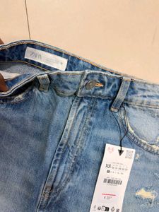 Zara Denim Mini Skirt