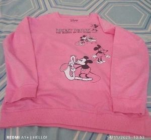 Disney Mickey Mouse Pink Graphic T-Shirt