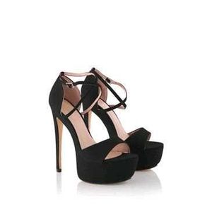 Chic Black Platform Stiletto Heels