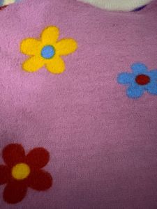 Floral Pink Pullover Sweater Free Delivery