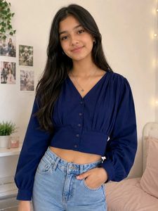 Cropped Blouse zara women