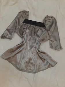 Satin Square Neck Mini Dress