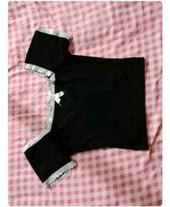 sexy black shorts with white lace