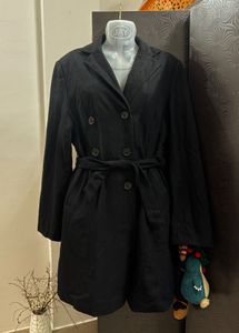 TRENDING Chic Black Double-Breasted Coat