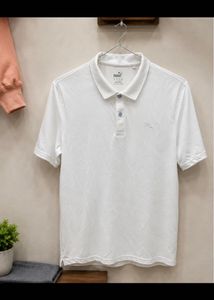 Puma White Polo Shirt