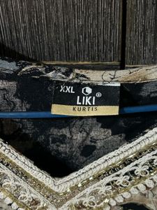 Embroidered Floral Kurta | Size XXL