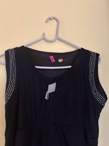 Sparkly Embellished Black Dress