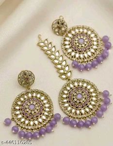 Elegant Mirror Work Jhumka Earrings