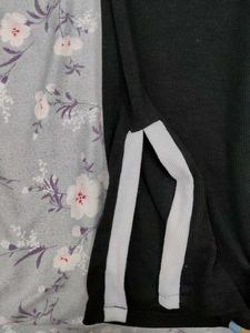Women's Black Flared Pants and top
