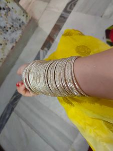 Set of Elegant Metallic Bangles
