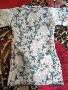 2 pis Embroidered Ethnic Kurta