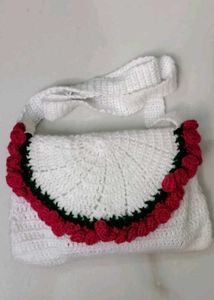 Charming Crochet Crossbody Bag
