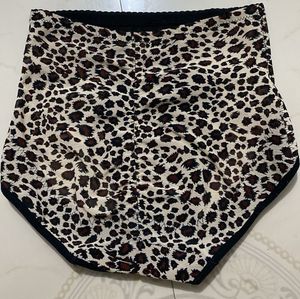 unused Leopard Print High-Waisted Shapewear Briefs