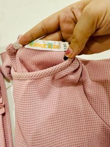 branded Pink Top &amp; Leggings Set
