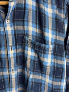 Blue Checked Full Sleeve Casual Shirt for Men