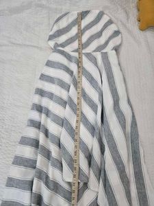 Bohemian Striped Maxi Dress bust 34