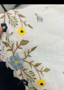 Embroidered Kurta Set with Palazzo Pants