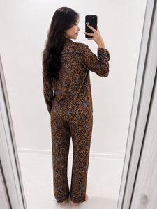 Leopard Print Pajama Set