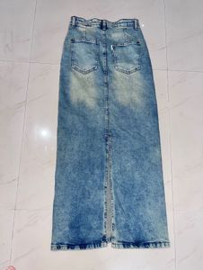 Denim Maxi Skirt