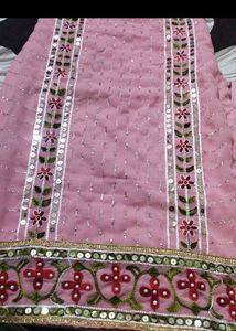 Pink Embroidered Kurta Set