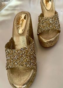 Golden Wedges Bridal For Women