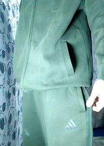 Adidas Track Jacket - Olive Green