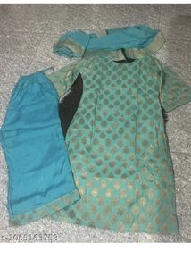 Elegant Teal Kurta Set with Dupatta