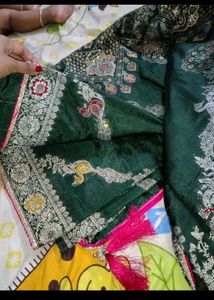 Exquisite Peacock embroidery saree